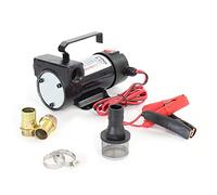 XPOtool Pompe diesel électrique à autoamorçage- 12 V / 155 W / 2400 l/h - avec Bornes de batterie et Interrupteur - pour Carburant Mazout Gazole - Vidange de liquide Extraction Drainage Transvasement