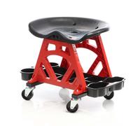 XPOtool Siège d’atelier Larges roues Charge 150kg max. Tabouret pour outils 360°