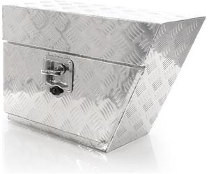 XPOtool Sous-caisse de camion en Aluminium – 60 x 25 x 20 cm – 50 L – Droite – avec Serrure et 2 clés – Boîte de timon de rangement Coffre de camion Caisse à outils Malle de transport