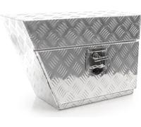 XPOtool Sous-caisse de camion en Aluminium – 60 x 25 x 20 cm – 50 L – Gauche – avec Serrure et 2 clés – Boîte de timon de rangement Coffre de camion Caisse à outils Malle de transport