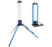 XPOtool Tour d’éclairage de chantier LED 100W 360° Spot de 10 000 lumen avec Prise Projecteur Baladeuse Éclairage Obsucurité Dispositif de sécurité Chantier Lampe