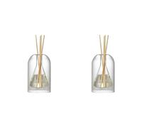 Xptieeck 2X Conteneurs de Stockage Bouteilles de Diffuseur Bouteille de Diffuseur D'AromathéRapie Bouteille de Verre de Diffuseur Moderne Organisateurs D'Huiles Essentielles, B