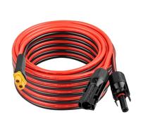 XRDS -RF Connecteur solaire vers XT60 9,1 m, câble d'extension solaire 10 AWG vers XT60 femelle, câble d'alimentation nominale 600 V pour panneaux solaires, batteries, centrales électriques