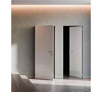 Xreverx Ermetika Porte à fil murale réversible blanche à peindre, Porte Intérieure Battante + cadre 700 x 2100 mm