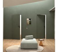 XREVERx Support mural à charnière réversible avec cadre et porte personnalisables, ouverture droite/gauche, dimensions standard (blanc, à peindre), 90 x 210 cm