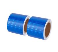 Xrkuu - Lot de 2 rouleaux de ruban adhésif réfléchissant bleu - 3 m x 5 cm - Sans résidus - Ruban adhésif de sécurité pour camions, vélos, poussettes, casques