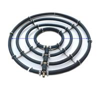 XRMXF Diffuseur d'air pour bassin en acier inoxydable lesté Aérateur hydroponique KoiPond Tri Ring - Améliore la santé des poissons et des plantes (4 boucles/Ø 45 cm)