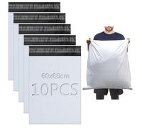 XRXYMQ 10 Pièces Colis Vinted 60x80 cm Emballage Enveloppe Plastique Expedition Pochette Envoie Colis Vinted Sac Envoie pour Textiles et Boîtes à Chaussures