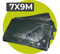 Xstrong Allround 120 - Bâche de protection - 7x9 - vert - étanche & résistant aux UV