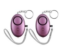 XT06629-Alarme Personnelle Porte-clés 140DB Police Approuvé Mini Loud Defense, pour des Femmes, Enfants, Filles, Paquet de 2, Po