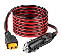 XT60 Allume Cigare 12V 24V, 3M 16AWG Chargeur de Voiture pour Ecoflow | Câble Allume Cigare vers XT60 pour BLUETTI Power Station EB55/AC2A/AC70, Anker 757/767, SOLIX Solar Generator, DELTA/River 3