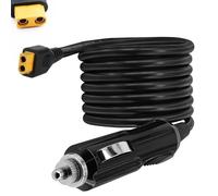 XT90 Chargeur allume-cigare pour voiture Câble d'alimentation 12 V 24 V pour Powerstation Bluetti AC200P AC200MAX SOLARPLAY 2500 W 2400 W et plus 14 AWG