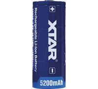 XTAR 26650-5200 - Pile industrielle, 26650, 3,6 V, 5 200 mAh, lot unitaire