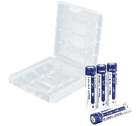 Xtar AAA 1200mWh680mAh-4 pcs AAA 1.5V 1200MWH Battery (box +battery case)