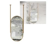 XTGDIEM Miroir Mural Plafonnier avec Tige Flottante