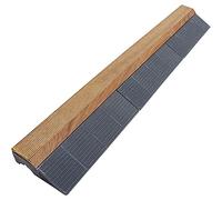 Xtiles Bordure pour Dalle Bois clipsable 118 x 19,5 cm - Brun