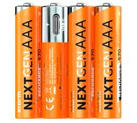 XTORM NextGen Piles AAA Rechargeable avec USB-C (x4)