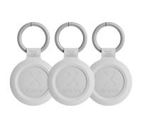 xtorm TravelTag XTAG2GA10-3PACK - Balise Bluetooth anti-perte - pour Android et iPhone, résistant à l'eau - blanc cendré (pack de 3)