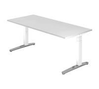 XTRA XB 19 WC | Bureau 180 x 80 réglable en hauteur Blanc