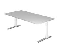 XTRA XB 2E WC | Bureau 200 x 100 réglable en hauteur Gris