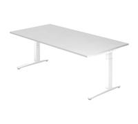 XTRA XB 2E WW | Bureau 200 x 100 réglable en hauteur Blanc