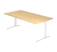 XTRA XB 2E WW | Bureau 200 x 100 réglable en hauteur Érable