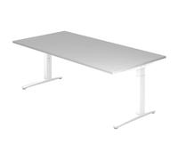 XTRA XB 2E WW | Bureau 200 x 100 réglable en hauteur Gris