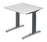 XTRA XB 8 GC | Bureau 80 x 80 réglable en hauteur Blanc