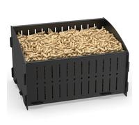 Xtsuen Panier à pellets/granulés,28 * 20 * 17cm,3.6kg,Panier à pellets pour poêle à bois,Panier pour brûleur à pellets, dans le poêle à bois ou dans la cheminée ouverte,Pellet Basket