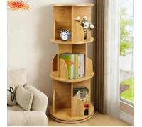 XUANYU. Bibliothèque Pour Enfants - Étagère Pivotante à 3 Niveaux pour Livres et Jouets - Pour Chambre d'enfants - Marron