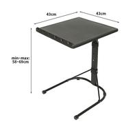 XUANYU Table D'appoint , de lit médicalisé,Bureau Informatique, Bureau Gaming,Portable ,Pliante ,Noir,TABLE D'APPOINT