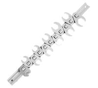 XUCZHAI Jeu de clés à écrou évasé, 11 pièces, 10-22 Mm, pied-de-biche avec support rangement, corne, double usage, Kit d'outils for entraînement 3/8"
