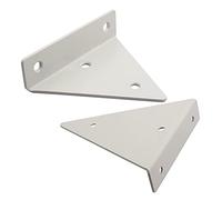 XUDONG 2/4 Pièces Supports Etagere Murale Invisible, Equerre Etagere Flottantes Triangles, Caché, Charge Lourde 40 kg, Noir Equerre Mural avec Vis, Equerre De Fixation Blanche équerre Murale