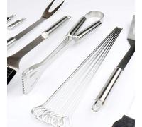 Xue 20 Pièces Accessoires De Barbecue Ensemble D'outils Kit De Cuisson En Acier Inoxydable Avec Étui En Tissu Oxford Pour Camping/Cuisine Ustensile Pour Barbecue