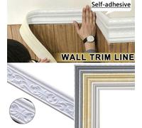 Xue Ligne De Garniture Murale Plinthe Bordure 3d Motif Autocollant Décoration Auto-Adhésif Durable Bande Étanche