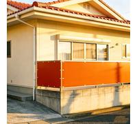 XUEHMIN Brise Vue Balcon 40 x 800 cm Résistant Au Vent et Aux UV, Opaque, Et Imperméable Brise Vue Balcon Exterieur avec Attaches de Câble et Cordons pour Terrasse, Orange