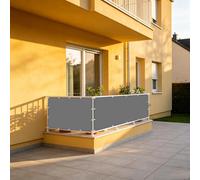 XUEHMIN Brise Vue Jardin 140 x 900 cm UV Résistant, Vent, Imperméable, D'Ombrage Cache Brise Opaque UV Résistant avec Œillets, Attaches de Câble pour Jardin, Gris Clair