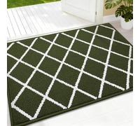 XUEHMIN Paillassons pour Entrée sur Mesure 125x140cm Vert Foncé | Paillasson Intérieur Résistant Absorbe L'Eau Et Ramasse La Saleté Idéal Pour Chien, Porte, Passage, Salle De Bain Ou Sol