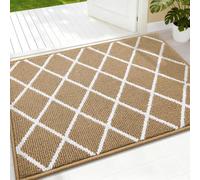 XUEHMIN Paillassons pour Entrée sur Mesure 70x95cm Kaki | Tapis Extérieur Imperméable Absorbe L'Eau Et Ramasse La Saleté Idéal Pour Chien, Porte, Passage, Salle De Bain Ou Sol