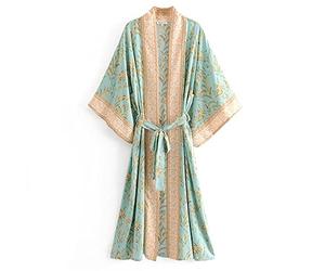 XUEMML Peignoir Femme Satin Kimono Robe ， Vêtements De Détente Et Vêtements De Nuit Confortables ， Peignoir Léger pour Femmes Vêtements De Nuit Doux Peignoir De Maison avec Poches