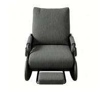 xueqiaolian1006 Chaise Longue inclinable Moderne, Chaise de Lecture rembourrée en Tissu Respirant for Salon et Bureau(Dark Gray+Black)