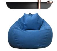 Xujuika Housse De Pouf Poire Sans Remplissage Lavable, Housse Amovible Pour Pouf, Pour Chambre, Bureau, Salon, Patio, Sans Rembourrage, Bleu Roi
