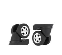 xulvoz Lot de 2 roulettes de rechange pour valise | Roues pivotantes en ABS robustes, fixation facile à monter soi-même pour bagage à main, kit de rechange fluide