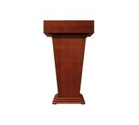 Xumh2024-3 Bureau de réception Pupitre en Bois avec Support de Podium for école, Bureau et conférence, Marron/Blanc(Bruin)