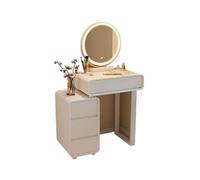Xumh2024-3 Bureau de vanité Coiffeuse avec tiroirs de Rangement for Petite Chambre, Design Moderne Peu encombrant Cabinet organisateurs(Moyen)