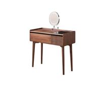 Xumh2024-3 Bureau de vanité Coiffeuse Moderne et élégante, Petite Coiffeuse en Bois Massif for Chambre à Coucher Cabinet organisateurs