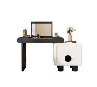 Xumh2024-3 Bureau de vanité Petite vanité de Maquillage Minimaliste Moderne en Bois Massif, avec Rangement, Coiffeuse Chambre à Coucher, Armoire Cabinet organisateurs