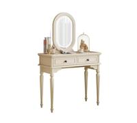 Xumh2024-3 Bureau de vanité Table de Coiffeuse Minimaliste Moderne en Bois Massif - Commode Chambre élégante et Bureau Maquillage Cabinet organisateurs
