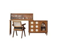 Xumh2024-3 Bureau de vanité Table de Coiffeuse Minimaliste Moderne en Bois Massif - Commode Chambre élégante et Bureau Maquillage Cabinet organisateurs