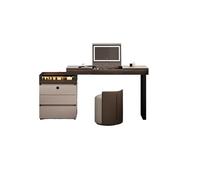 Xumh2024-3 Bureau de vanité Table de Coiffeuse Minimaliste Moderne en Bois Massif - Commode Chambre élégante et Bureau Maquillage Cabinet organisateurs